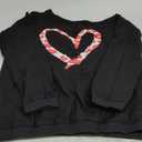 MAGICMK Woman’s Sweatershirt Lips Print Causal Blouse Off The Shoulder Long Sleeve Loose Slouchy Pullover Plus Size Tops, Black, XL