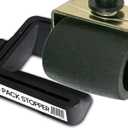 iPrimio No Lift Bed Stoppers to Prevent Sliding - 4 Pack Black Solid Rubber Keep Furniture from Sliding - No-Slip Caster Cups for Beds, Sofas, and Tables - Bed Stoppers - Simply Slide and Squeeze