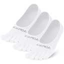 OrrinSports Toe Socks Women Low Cut No Show Socks Non-Slip Invisible Ankle Sock Liner Five Finger Sock (3 Pack)