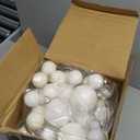 2 Pcs Christmas Ball Garland 6 ft Ball Ornaments Christmas Bulb Garland Xmas Tree Bauble Decorations for Party Supplies Indoor Outdoor Home Office Decoration Accessories(White)