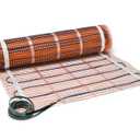 SunTouch TapeMat Electric Under Floor Heating Mat with 1/8" Thick Cable, Open-Weave Orange Mesh, 25 Sq Ft (12.5' x 2'), 120V, Commercial and Residential, Installs Beneath Tile, Stone, Laminate