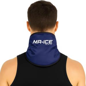 MR.ICE 25'' x 7.8'' Neck and Shoulder Ice Pack Wrap - Cold Therapy for Pain Relief, Cervical Ice Pack for Surgery Recovery Neck Cooling Tube- Freezer Wrap for Unisex