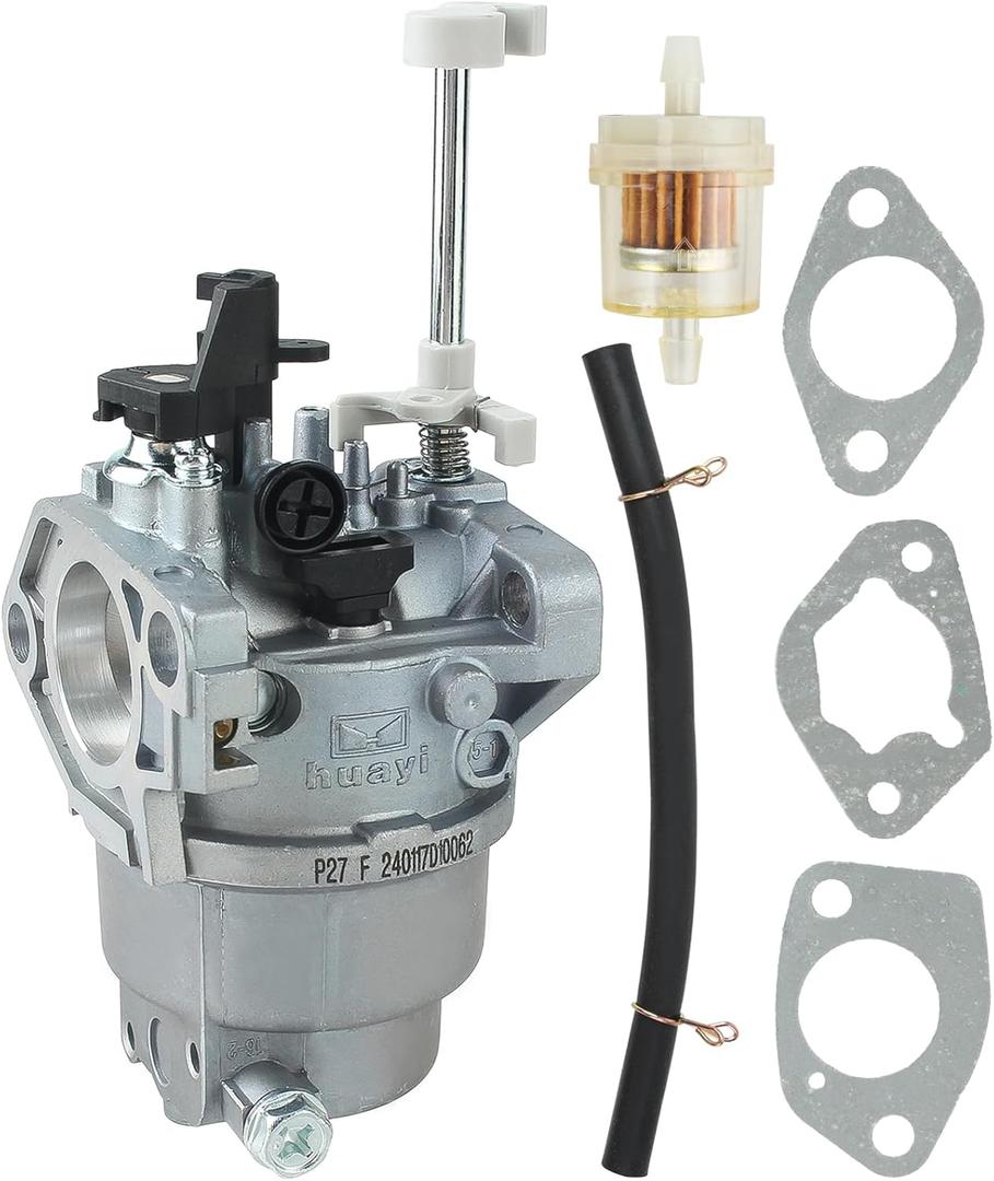 Huayi Carburetor Carb Fits for Ryobi RY906500S 6500 8125 Watts Generator with Fuel Line Oil Filter Gaskets