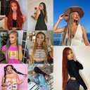 Leeven 30 Inch Ginger Braiding Hair Pre Stretched Long Soft Yaki Braids 8 Packs Professional Synthetic Hair Extension Crochet Twist Braids
