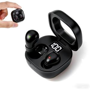 Mini Sleep Earbuds for Side Sleepers, Comfortable Fit Ultra-Light Bluetooth 5.4 Invisible Sleep Headphones, LED Display Portable Case Small Earphones for Sleep Work Sports (Black)