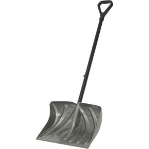 Suncast 20" Combination Snow Shovel/Pusher, Grey/Black