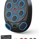 New Smart Music Boxing Machine & Interactive Punching Trainer | 8-Target with LED Rhythm Lights & Wall Mount | Home Workout & Fun for Adults/Kids, Ideal Gift (24.41*20.28*4.72)