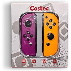 Switch Controller for Nintendo Switch Controller, Switch Controller Replacement Accessories with Double Vibration/Wake up/Motion Control/ScreenshotPurple&Yellow