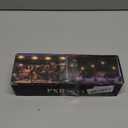 5 Pack Solar Starburst Sphere Lights, 200 LED Firework Light, 8 Modes Dimmable Waterproof Hanging Copper Wire Fairy Light for Patio Parties Halloween Christmas Decor (Warm White)