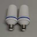 Vicstone Dusk to Dawn LED Flame Light Bulbs Outdoor, 4 Modes E26 Flickering Light Bulbs with Upside Down Effect, Fire Bulb for Halloween Christmas Patio Porch Party Home Indoor Decorations - 2