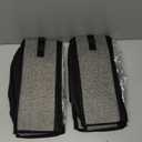 Onlyeasy Sturdy Under Bed Shoe Storage Organizer, Set of 2, Fit 12 to 24 Pairs, Underbed Shoes Closet Storage Solution with Clear Window, Breathable, L29.3 x W23.6 x H5.9, Linen-like Black, MXAUBSB2P