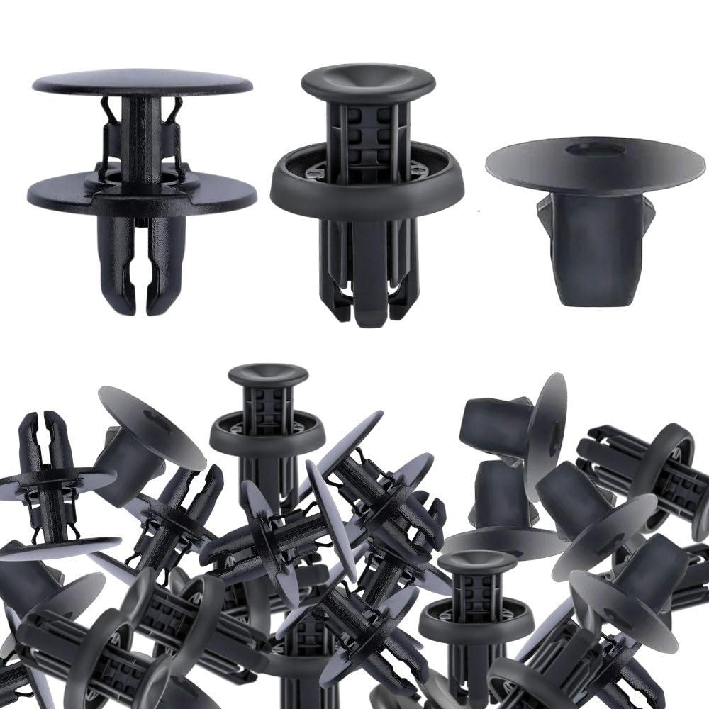 30PCS 3 in 1 Retainer Clip Assortment Compatible for Honda & Acura 10PCS Each of 91501-TR0-003, 91505-TM8-003, 90682-SEA-003 Interior Door Trim, Fender, Bumper Push-Type Fasteners