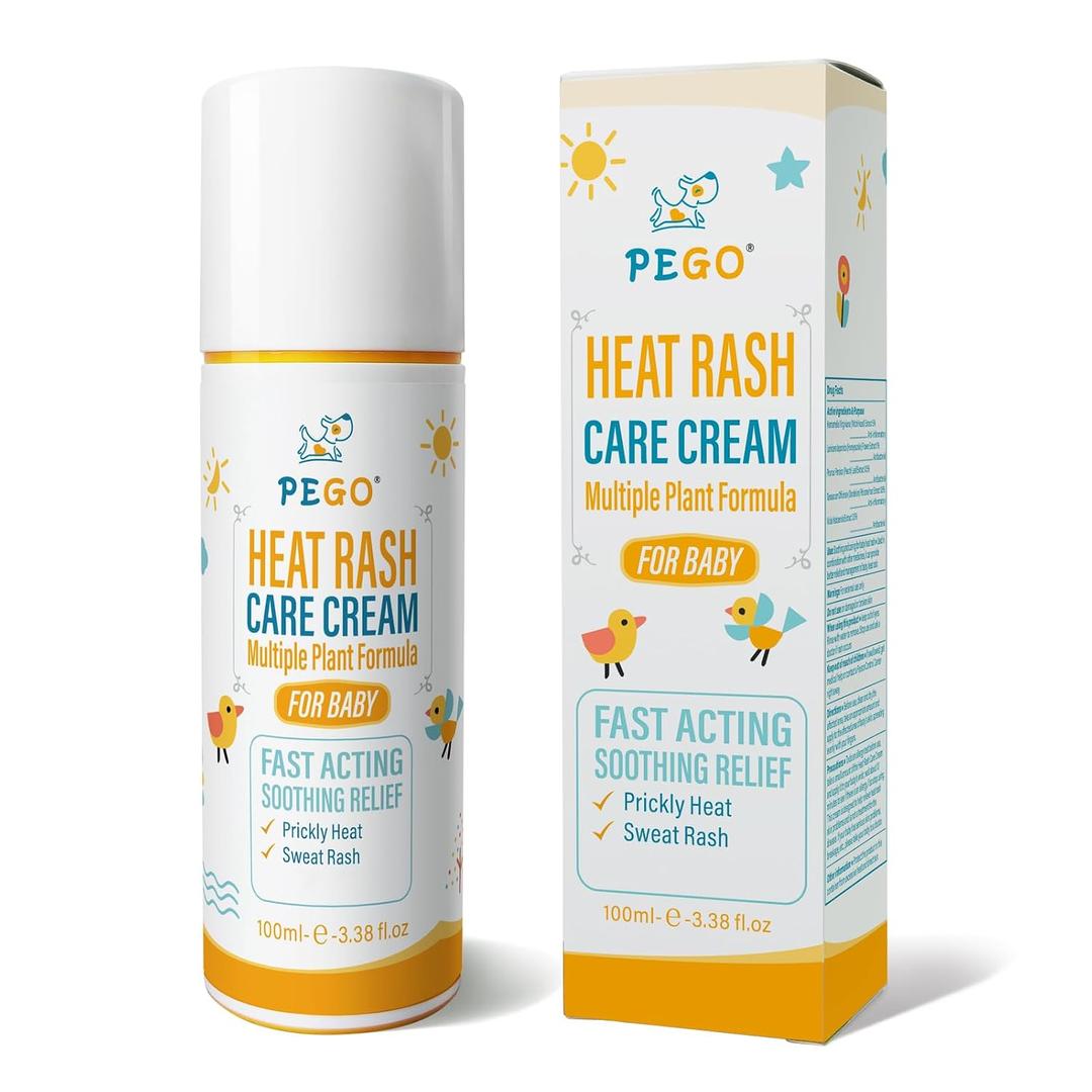 Heat Rash Care Cream for Babies | Prevents Prickly Heat, Sweat Rashes, Eczema & Skin Inflammation | Alleviating Discomfort for Babies Skin | 100ml/3.38oz (100ml/1Pack),BBD 05/26/2028