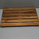 VaeFae Teak Shower Mat, Non-Slip Bath Mat, Luxury Spa Mat, Wooden Mat for Bathtub, 20 x 13 in