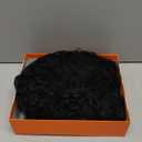 GORGIUS Veralux Blend Shaggy Haircuts Natural Black Curly Wig with Bangs Crafted with Style-Archive Technology: Premium Fiber & Remy Human Hair Blended, Realistic Look with True Scalp (20 Inch)