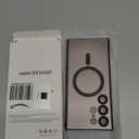 Matte for Samsung Galaxy S23 Ultra Case, Compatible with MagSafe, Slim Thin Magnetic Cover with Built-in Camera Lens Protector Shockproof Phone Shell, Titanium Gray