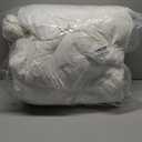 Down Comforter Queen Size  All Season Medium Weight Fluffy White Duvet Insert, Warm Feather Bedding, Soft 100% Cotton Cover, 90x90 Inch