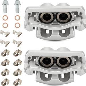 Front Left Right Disc Brake Caliper Assembly Calipers Set Compatible with Ford F-250 Super Duty 2005-2012, for F-350 Super Duty 2005-2012, Replace 18-B5022 18-B5023