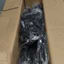 UDEAR 5-Tier Coat and Shoe Rack, Entryway Coat Rack with 8 Hooks, Double Row Shoes Organizer for Living Room, Bedroom, Office, Black