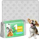 FXW Washable Pee Pads for Dogs, Puppy Pads with Super Absorbent, Specifically Designed for 48inch Cages, 47" x 29" Rectangle, Khaki, 1 Pack