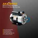 2HP Air Compressor Motor 3450 RPM - Replacement Motor for Air Compressors, 115/230V Dual Voltage, 56 Frame, 5/8” Keyed Shaft, Ultra Quiet 75dB Electrically Reversible