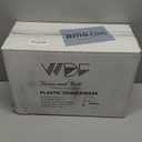 WDF Partyware 350PCS Green and Gold Plates - Green Plastic Plates 50Guests Plastic Plate with Rolled Napkins for Party/Birthday/St. Patrick's Day