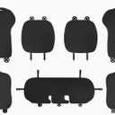 TOPABYTE Car Seat Cover Full Set for Tesla Model Y Juniper 2020-2026 Seat Cushion Cover Interior Seat Protector for Model Y Launch Series Accessories, Black