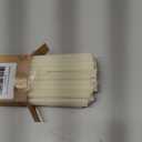 Pure Beeswax Candles, 7.3" Decorative Thin Taper Candles,Honey Scented, Dripless, Smokeless, 40min Burn Time for Birthday, Dinner, Prayer, Church, Hanukkah, Christmas (White, 50 pcs)