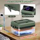 ODSD Cordless Electric Lunch Box for Adults, 16000mAh Rechargeable Self-Heating Lunch Box Food Warmer with Timer & Adjustable Heating, 34oz/1L Container with Insulated Bag for Office Car Outdoor