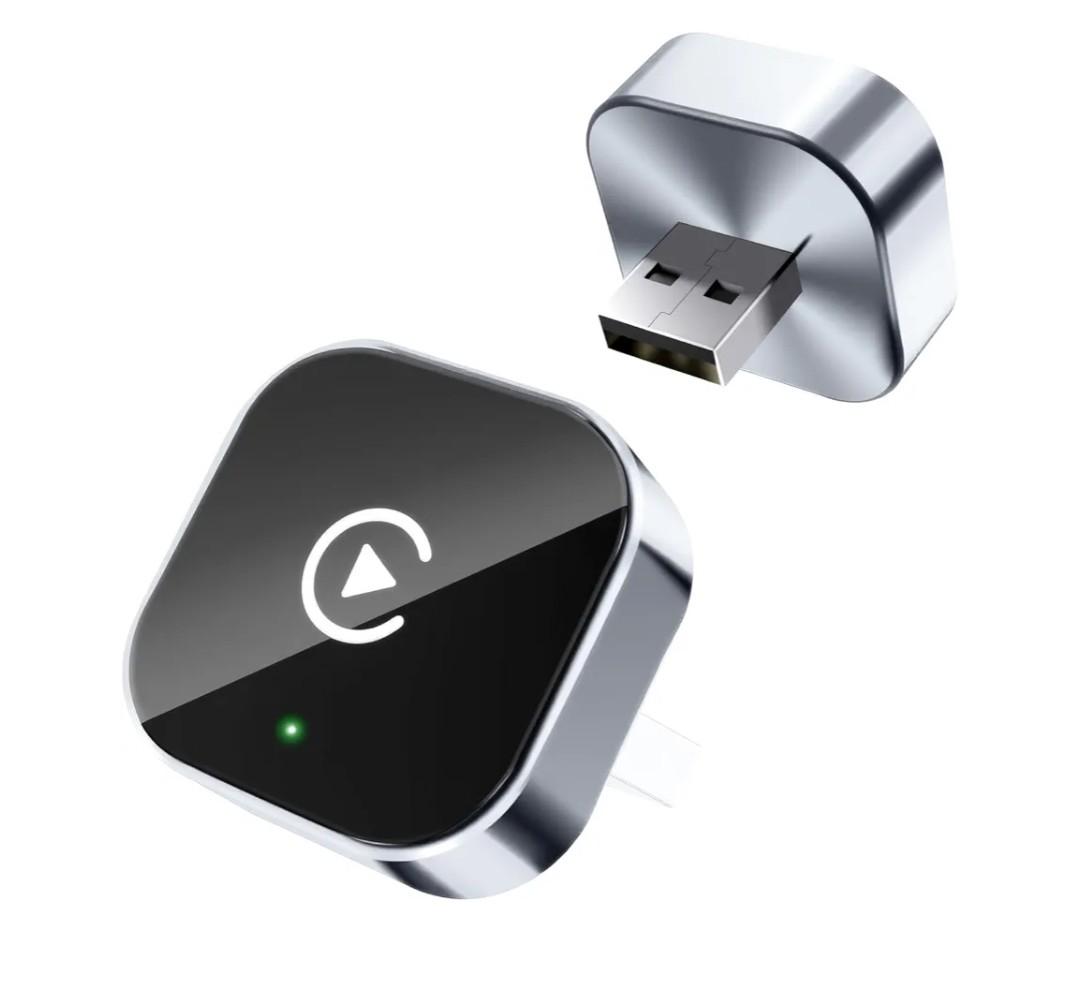2026 Upgraded Wireless CarPlay Adapter - Fast Auto-Connect, Stable Connection, Mini Size Plug & Play Adapter for iPhone & Android Auto Compatible Cars