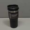 Stanley IceFlow Flip Straw Tumbler with Handle 20 oz | Twist On Lid and Flip Up Straw | Leak Resistant Water Bottle | Insulated Stainless Steel |BPA-Free | Black 2.0