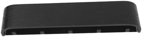 GAROZATION Coat Rack Space-Saving Modern Wall Mounted with Hidden Hooks and Integrated Wood Shelf Black Wooden Entryway Organizer for Bathroom or Living Room
