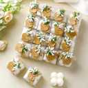 MTLEE Mini Bubble Candles Wedding Favors Gifts for Guests 1.57" x 1.38" Bubble Candles with Cards Dried Flowers DIY Gift Set for Baptism Party Bridal Shower Thank You Gifts(White,30 Sets)