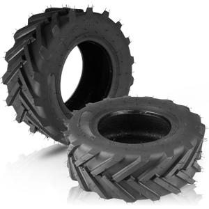 16X6.50-8 Lawn Mower Tires, Natural Rubber Turf Tire for Riding Mowers | 2 Ply Tubeless | 615lbs Capacity 2PCS