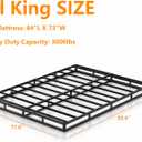 DORITRON 5 Inch California King Box Spring Only, 3000lbs Heavy Duty Cali King Box Spring Bed Base Metal Mattress Foundation, Easy Assembly, Noise Free