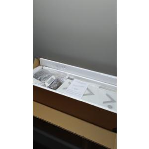 5" W Floating TV Stand with LED Lights & Power Outlets Wall Mounted Entertainment Center, TV Shelf, Long TV Stand for Living Room, Wood Media Console Shelf for Bedroom, Black