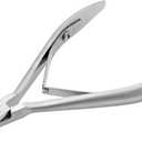 Tweezerman Rockhard Stainless Steel Cuticle Nipper, 1/2 Jaw (Silver)