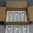 Glass Bud Vases for Centerpiece,10 Pcs Small Clear Ribbed Flower Vases for Weddings, Parties, Home Decor (8.5" Tall, Bulk Set) - Minimalist Table Vase for Roses, Pampas Grass, DIY Arrangements