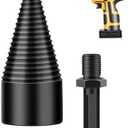Removable Firewood Log Splitter Drill Bit,Wood Splitter Drill Bits Detachable Electric Drills Screw Cone for Family Outdoor Camping,Stove,Farm