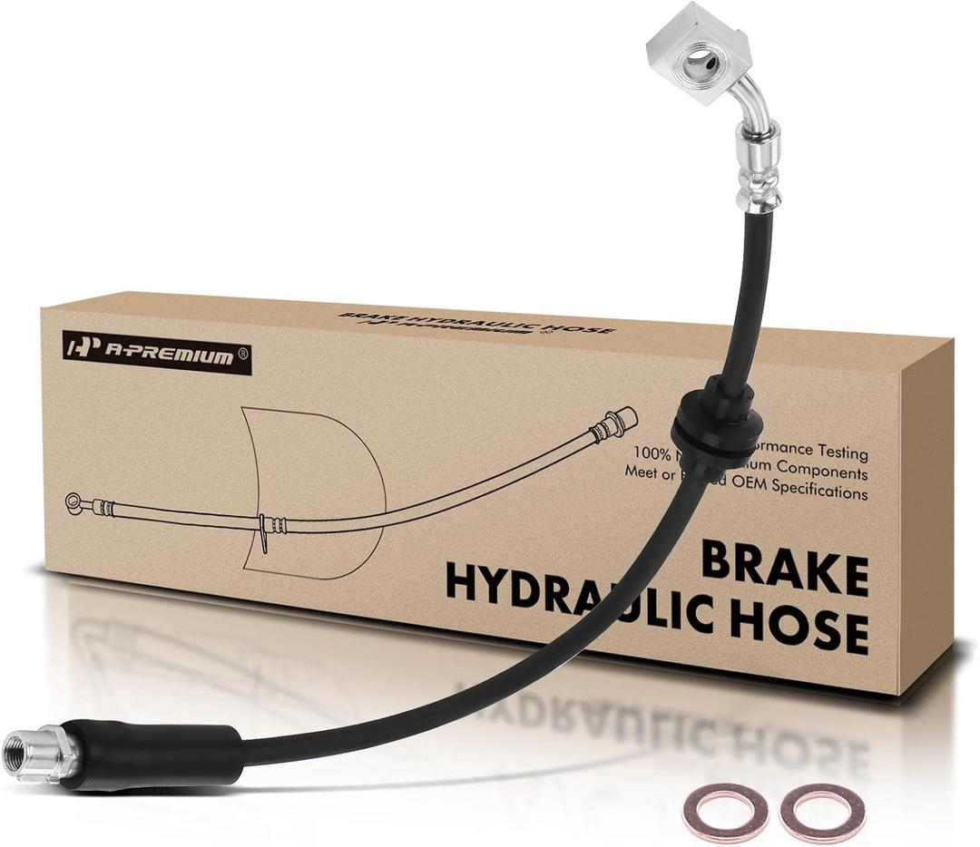 A-Premium Front Driver Brake Hydraulic Hose Compatible with Select Cadillac Models - XTS 2013-2019