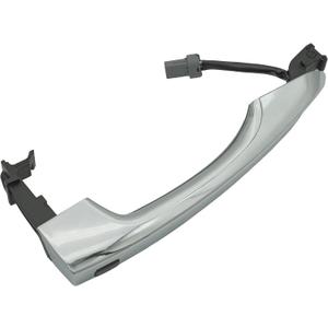 82661-D3710 Front Right Door Handle for 2016-2021 Hyundai Tucson 82661D3710 Outside Smart Key Handle (Silver) - Chrome
