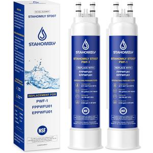 PWF-1 Water Filter Replacement for Frigidaire FPPWFU01, PurePour PWF-1 Water Filter, EPPWFU01 PureAdvantage PWF-1, 2 Pack