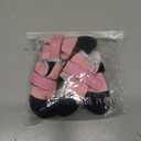 Dog Shoes, Outdoor Dog Boots Non-Slip Waterproof Dog Booties, 4Pcs for Winter Snowy Day, Summer Hot Pavement with Rugged Sole Pink (Size 2: 2.4''x1.7'')(L*W) for 14-27 lbs)