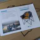 Oversized Heated Camping Chair, Patio Lounge Chair, 3 Heat Levels