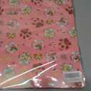 3 x RiukRaiu Christmas Cat Wrapping Paper for Kids - Pink Xmas Gift Wrap Red Green Plaid Paw Prints Gingerbread Santa Hats for Holiday Presents & Party Gifts - 4 Jumbo Sheets, 40 X 28 Inches Each