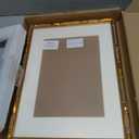 ArtXO 12x16 Gold Picture Frame, Bamboo Style Carved Wood Wall Decor