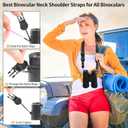 Universal Shoulder Strap, Neoprene Padded Bag Strap with Double Adjustable Buckles, Replacement Comfortable Neck Lanyard for Camera, Cellphone Tablet,iPad, Laptop, Binocular, Luggage Bag(Black)