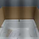 Lordear Vessel Sink Rectangle 19 Inch Bathroom Sink,Rectangular Modern Above Counter Bathroom Sinks White 19x15 Inch Porcelain Ceramic Vessel Vanity Sink Art Basin