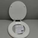 Mayfair NextStep2 Slow-Close Toilet Seat with Built-In Toddler Potty Training Seat, Removable, White, Round