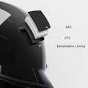 Motorcycle Helmet, Aircraft Style, Black (XL)